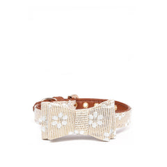 Patterned Dog Bow Collar