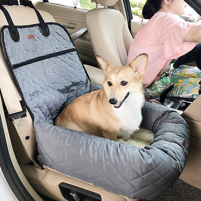 Multifunctional Pet Car Bed with Cushion