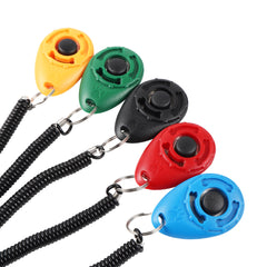 Adjustable Dog Training Clicker with Keychain