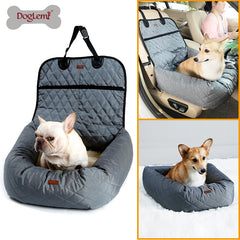 Multifunctional Pet Car Bed with Cushion
