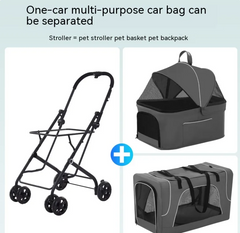 Small Dog Lightweight Folding Dog Trolley