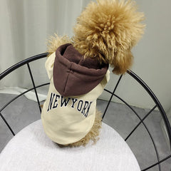 Casual Hooded Sweatshirt for Pets in Cotton