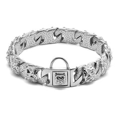 Titanium Stainless Steel Dog Full Head Collar