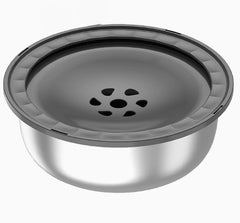 Stainless Steel Water Bowl with Splash Guard