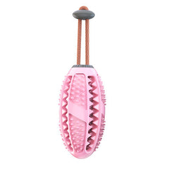 Interactive Dog Food Leakage Toy - Elastic Rubber Ball