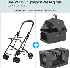 Small Dog Lightweight Folding Dog Trolley