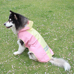 Dog Raincoat with Reflective Strips for Pets