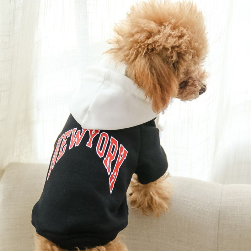 Casual Hooded Sweatshirt for Pets in Cotton