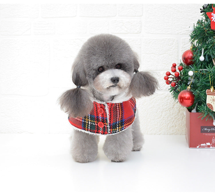 Christmas Red Knitted Turtleneck Dog Sweater